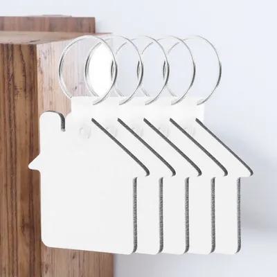 Wood Ring Blank - 5 pezzi di portachiavi in legno