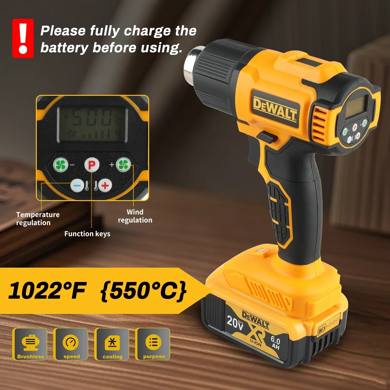 DeWALT DCE530, pistola termica - Heat Gun Small recensione e prezzo